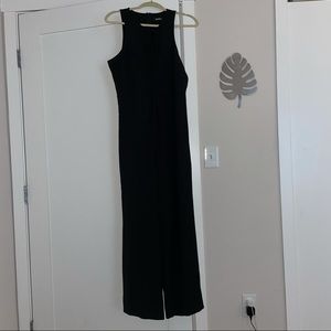 MISSGUIDED Lace-Up Black Jumpsuit